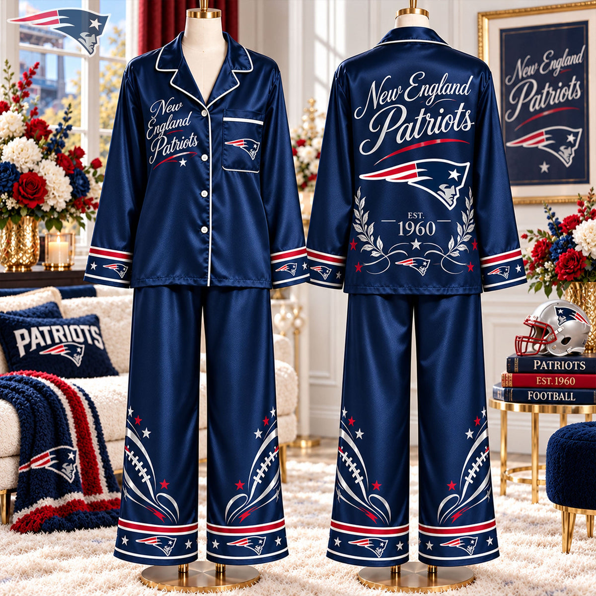 Women’s Premium Signature Satin Pajama Set HANNN TND NEEN 08102621