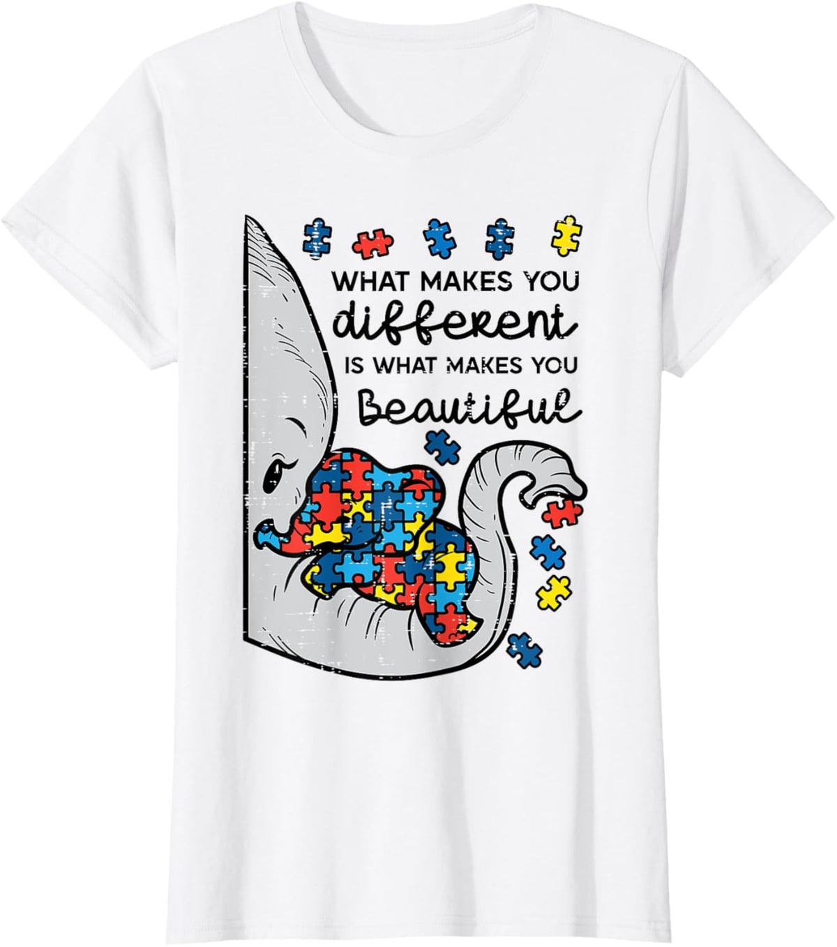 What Makes You Different Beautiful Elephant Autism Awareness