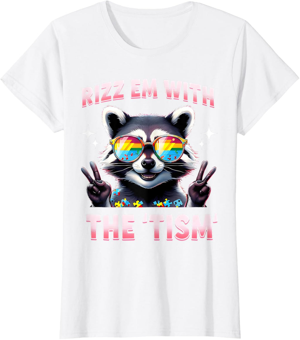 Autism Funny Rizz Em With The Tism Meme Autistic Racoon