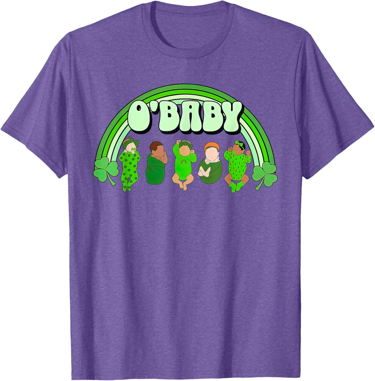 Rainbow Labor And Delivery Nurse Saint Patrick's Day NICU