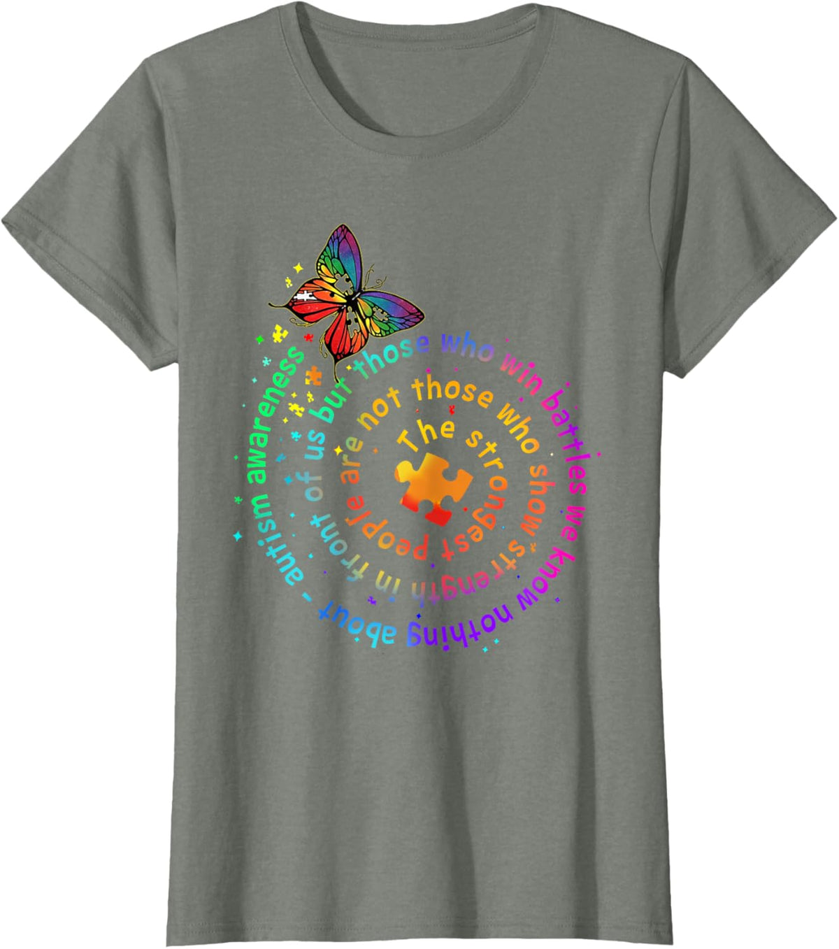 The Strongest People Butterfly Autism Awareness