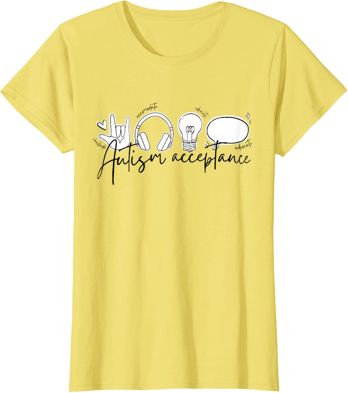 Autism Awareness Acceptance Shirt Support Mom Women Kid