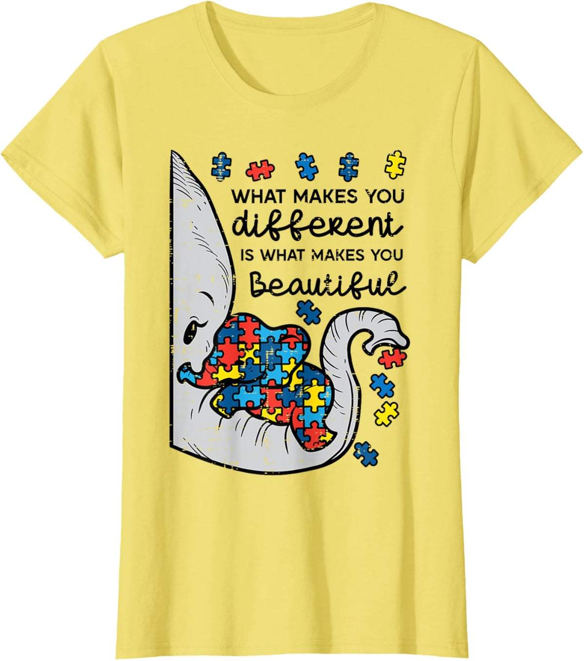What Makes You Different Beautiful Elephant Autism Awareness
