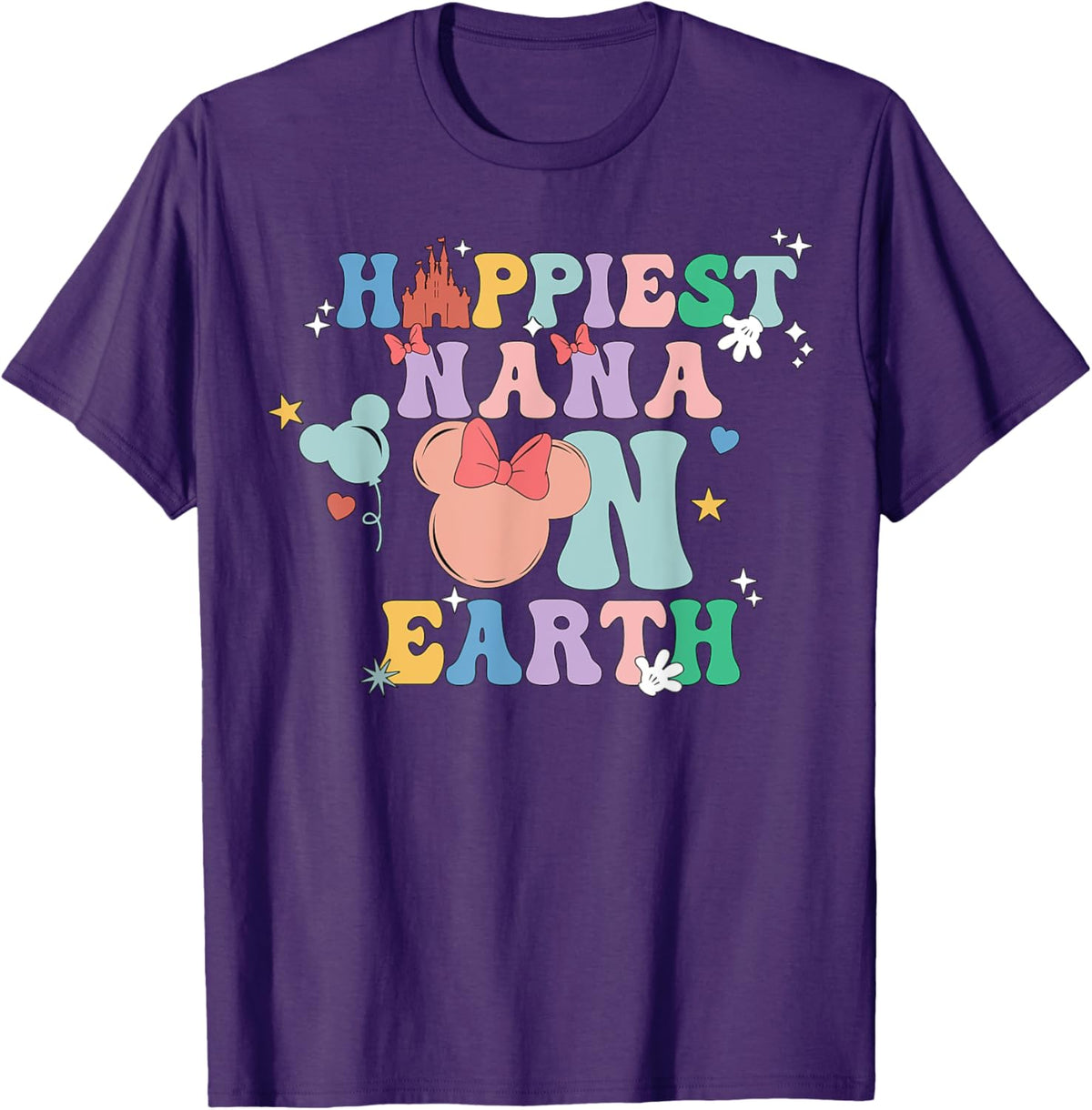 Happiest Nana On Earth Groovy Mom Mother's Day Mother Shirt