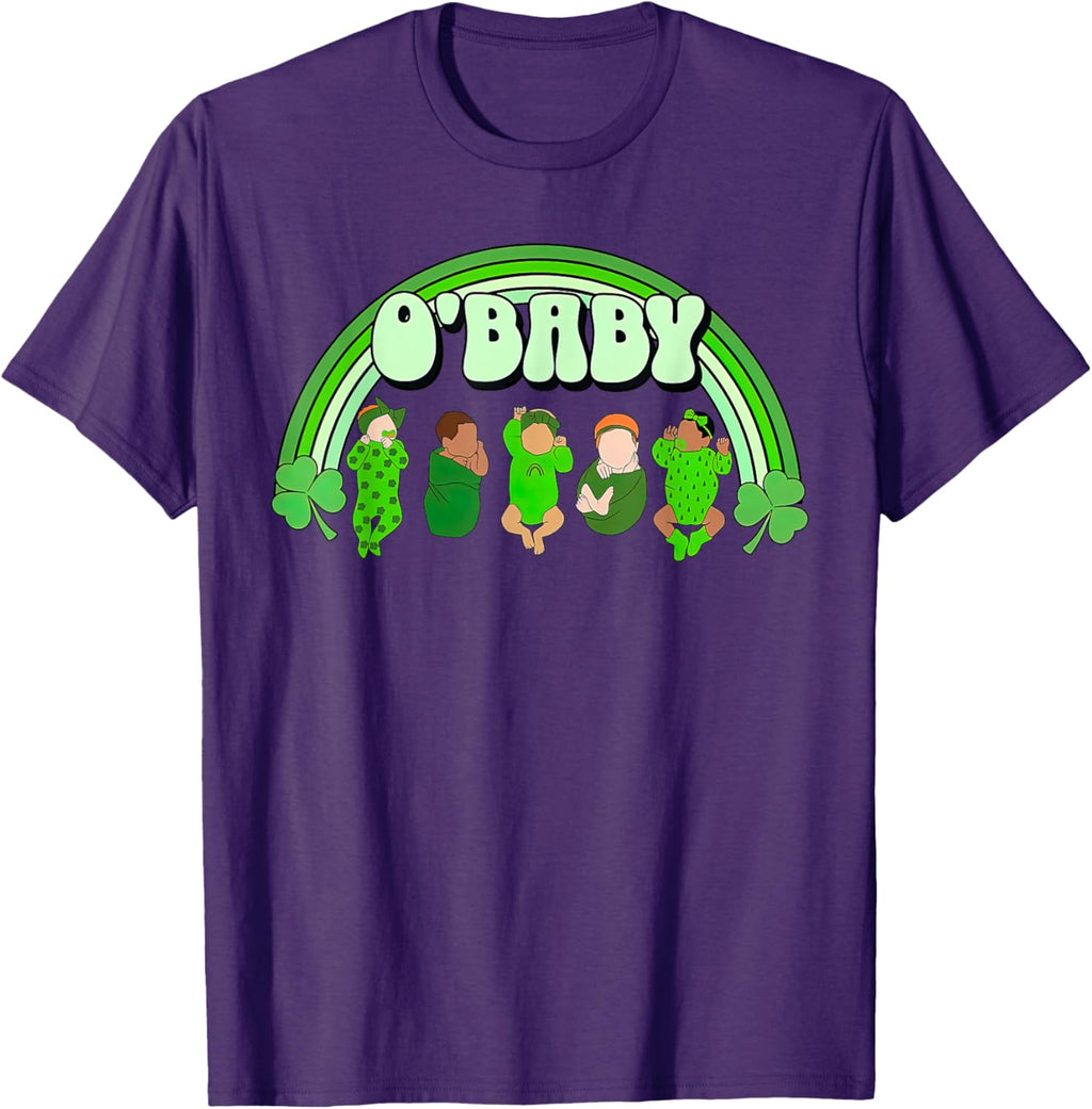Rainbow Labor And Delivery Nurse Saint Patrick's Day NICU