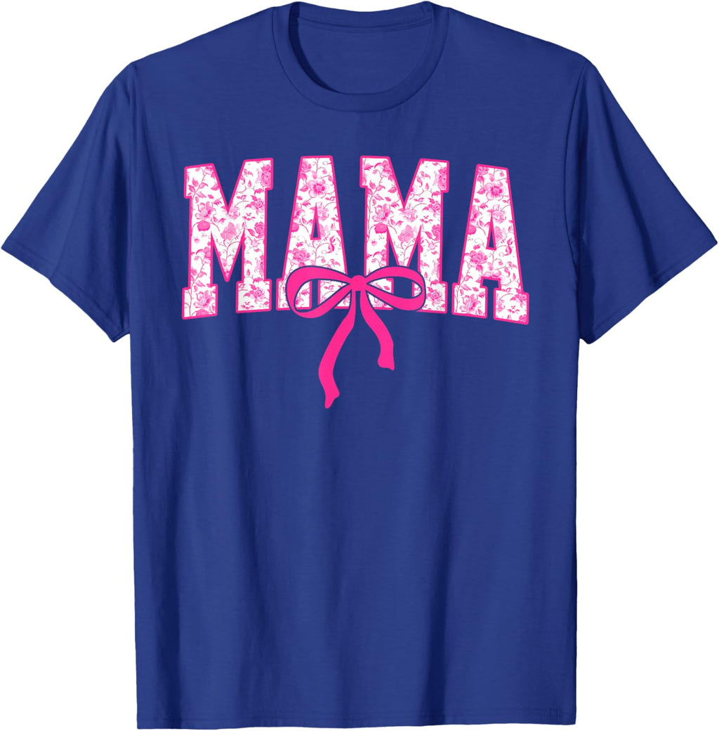 Coquette Pink Chinoiserie Mama Floral Bow Mom Mothers Day