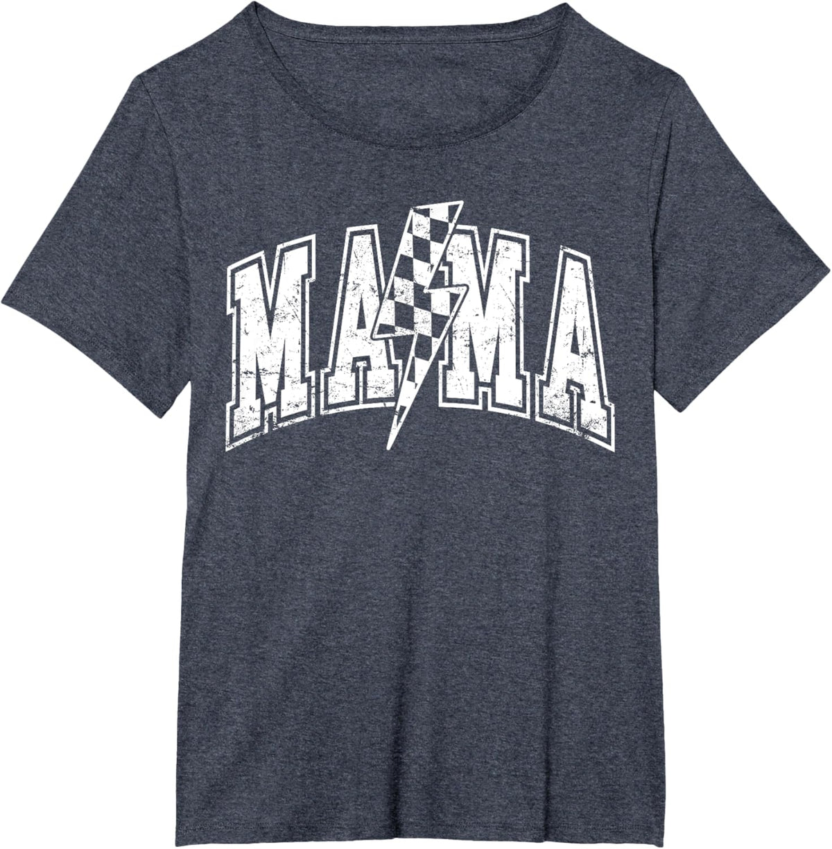 Mama Lightning Bolt Checkered Varsity Mom Women Mother's Day Mother Shirt