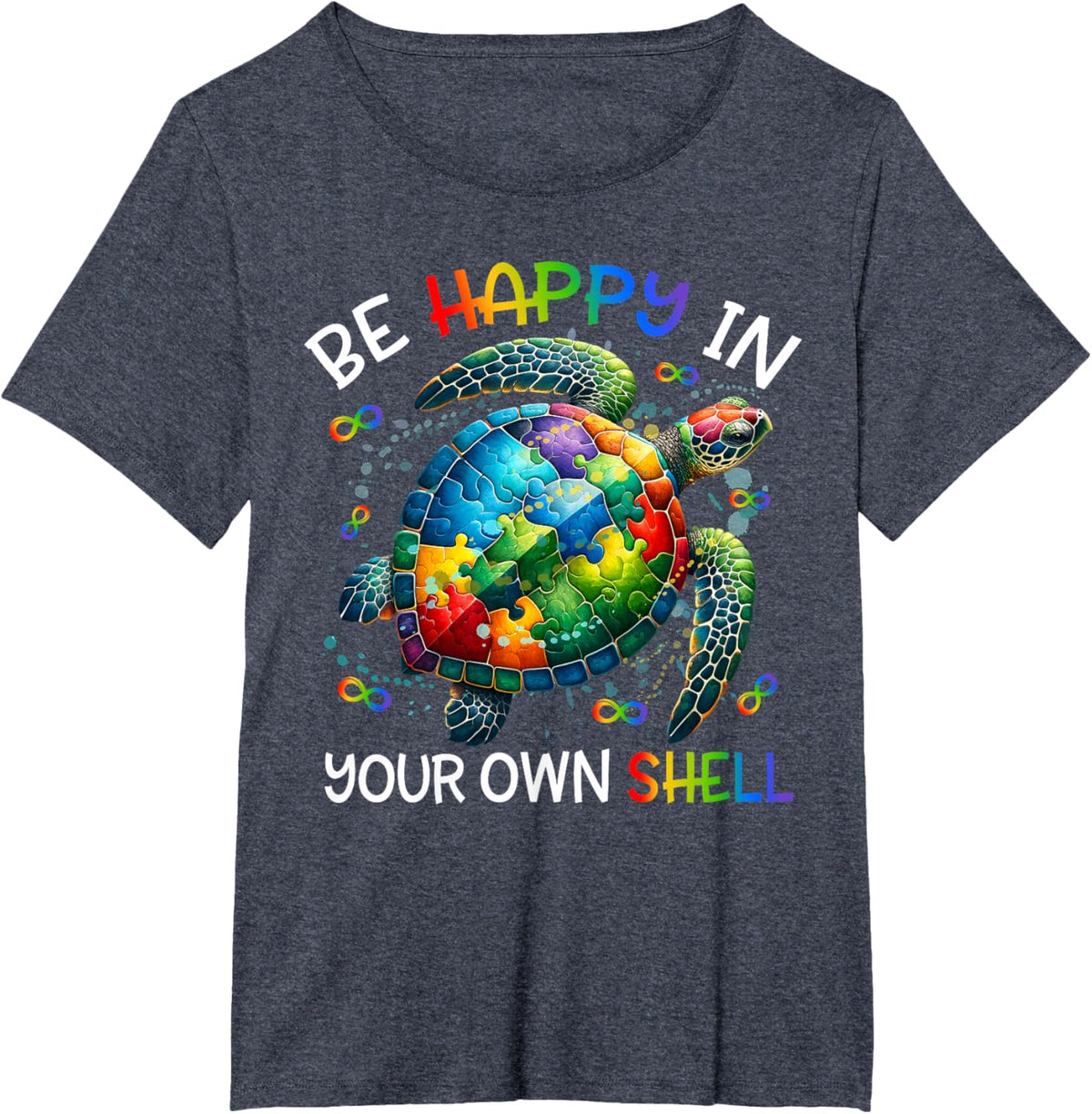 Puzzle Turtle Be Happy In Your Own Shell Autism Awareness