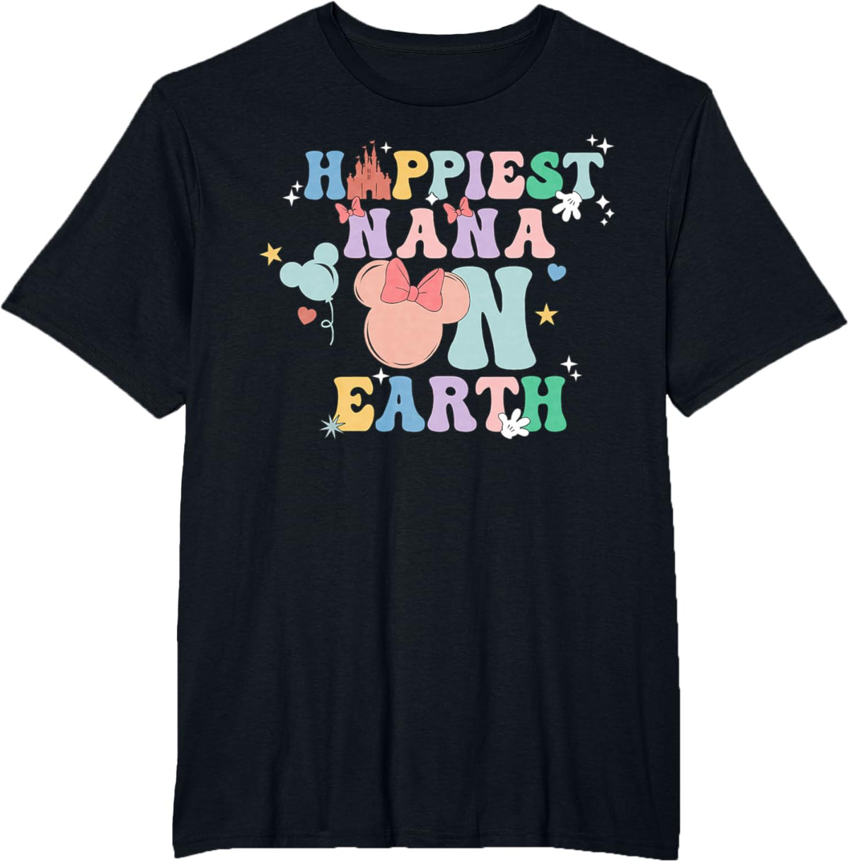 Happiest Nana On Earth Groovy Mom Mother's Day Mother Shirt