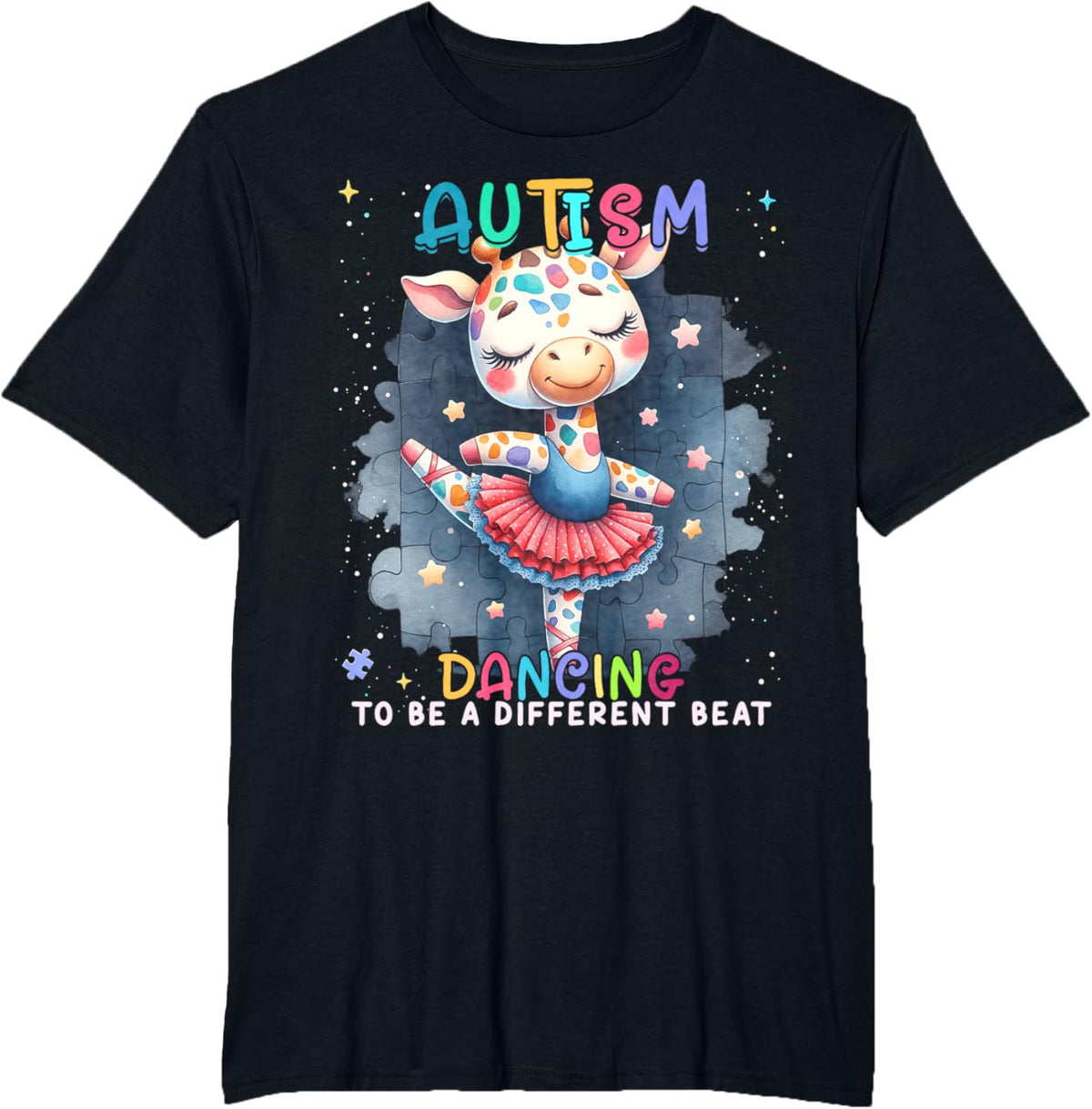 Autism Awareness Cute Unicorn Dancing To A Different Beat