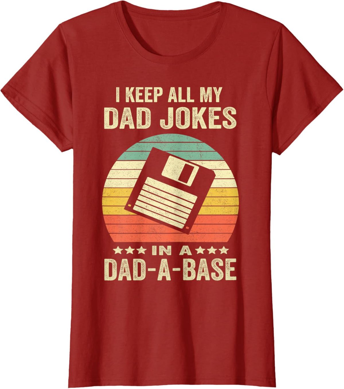 Mens Funny dad jokes in dad-a-base vintage for father's day