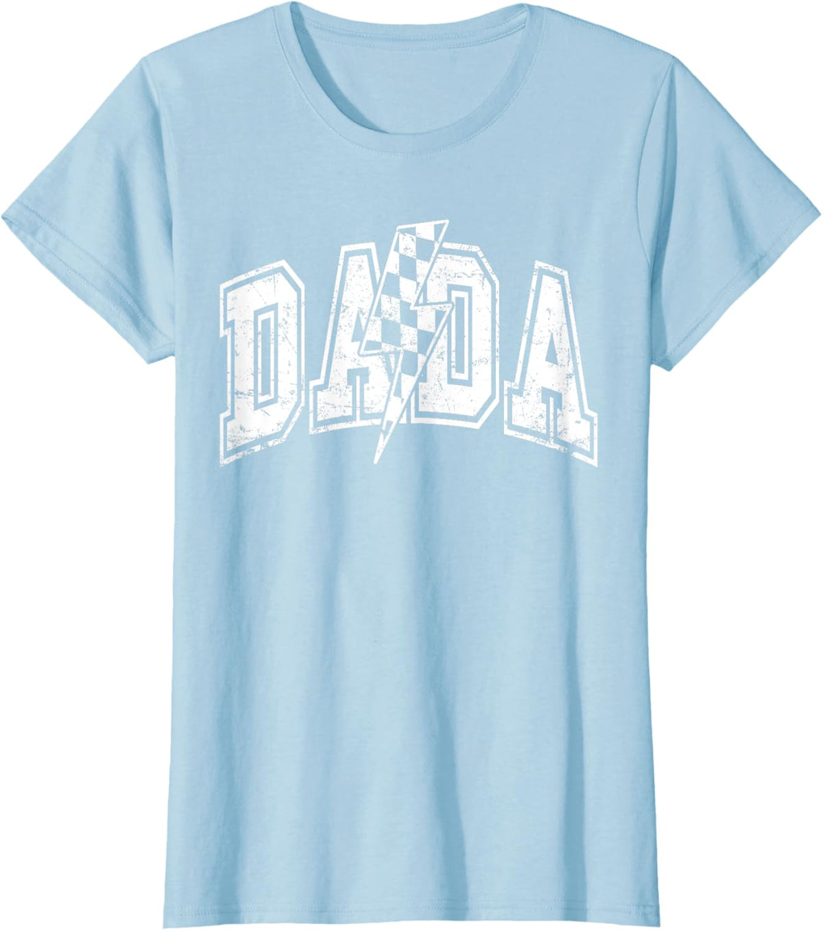 Dada Lightning Bolt Checkered Varsity Dad Men Father's Day