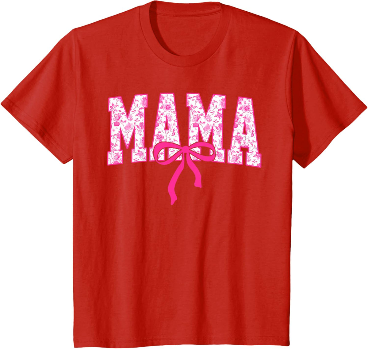 Coquette Pink Chinoiserie Mama Floral Bow Mom Mothers Day