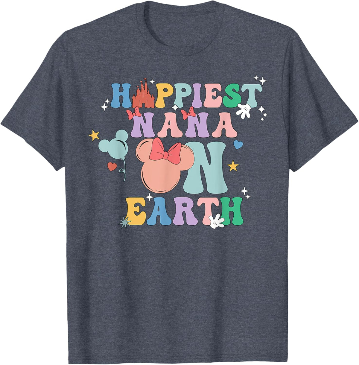 Happiest Nana On Earth Groovy Mom Mother's Day Mother Shirt