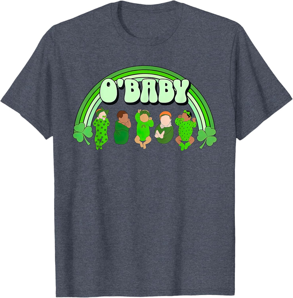 Rainbow Labor And Delivery Nurse Saint Patrick's Day NICU