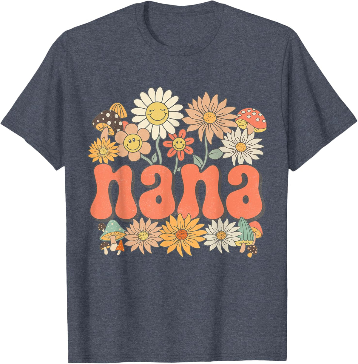Groovy Nana Floral Hippie Retro Daisy Flower Mother's Day