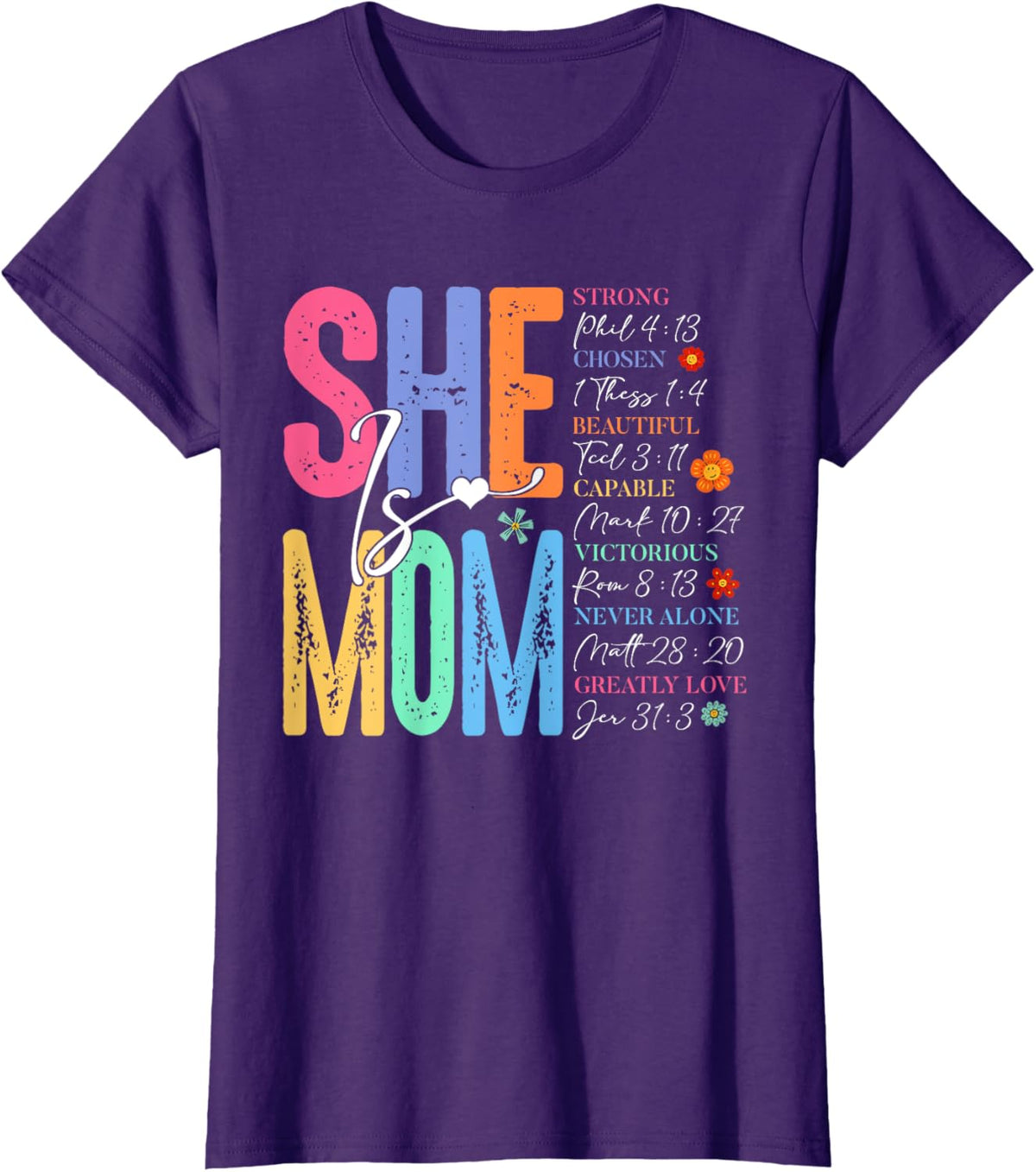 She Is Mom Christian Mother's Day Jesus Mama Religious Women