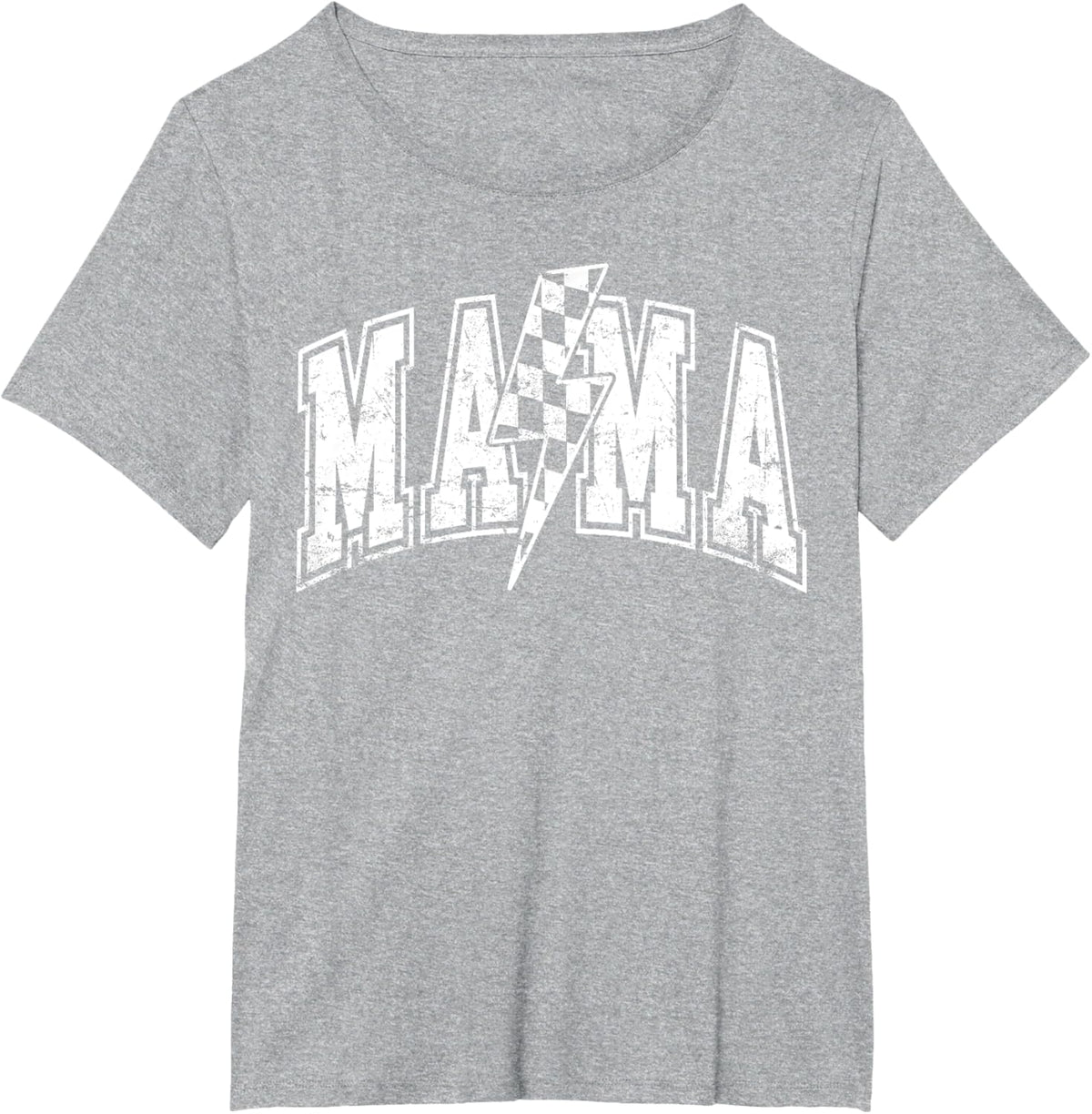 Mama Lightning Bolt Checkered Varsity Mom Women Mother's Day Mother Shirt