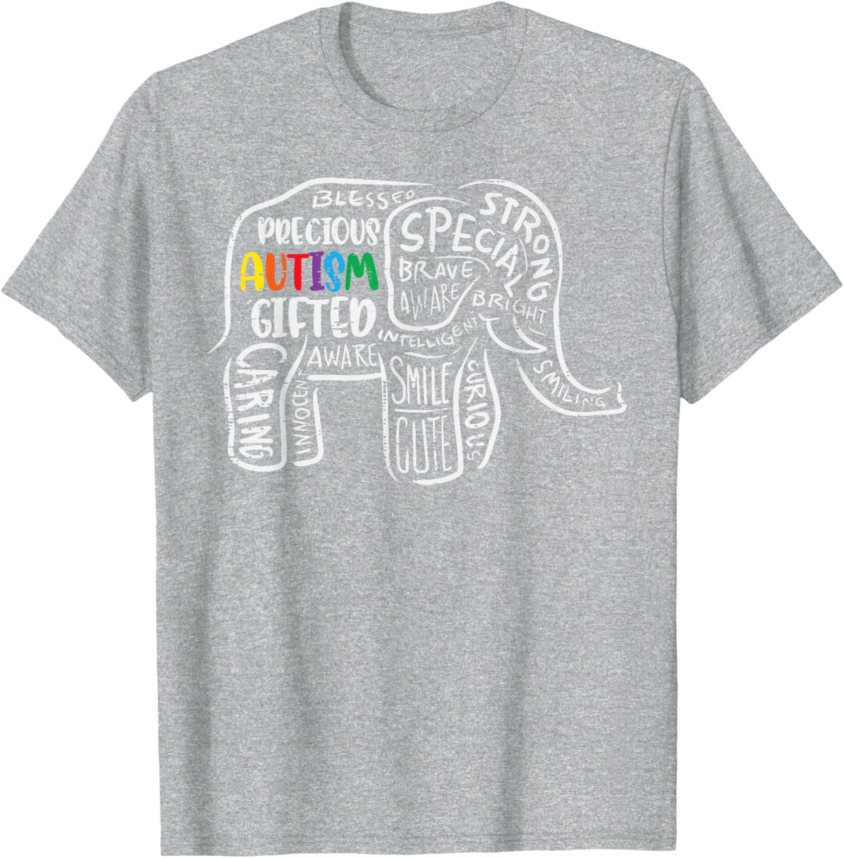 Autism Awareness Elephant Acceptance Autistic Men Women Kids