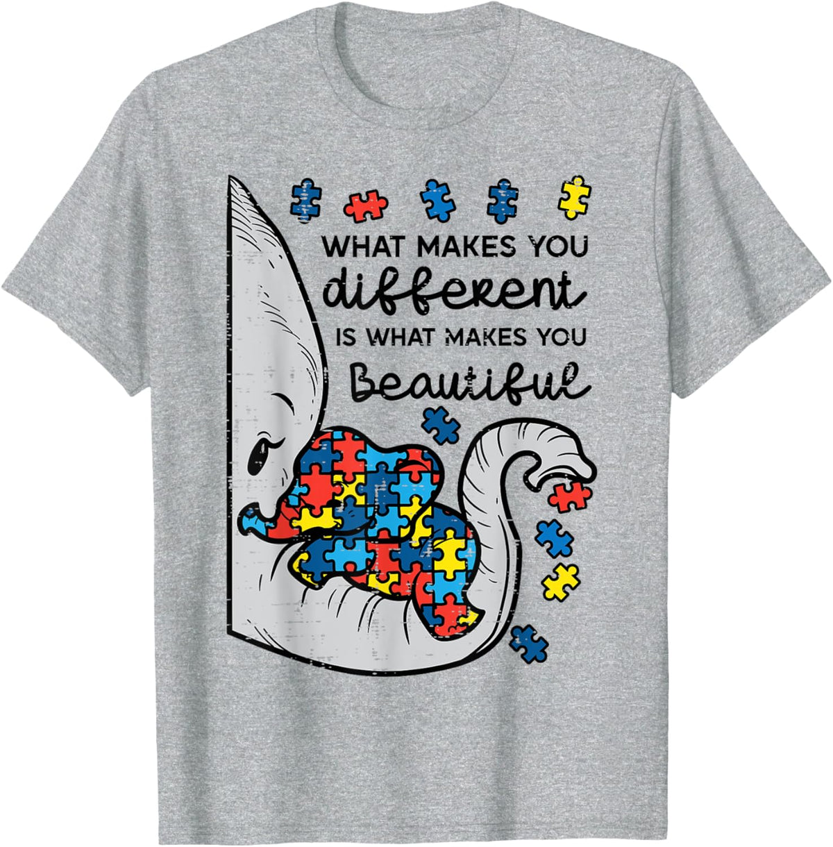 What Makes You Different Beautiful Elephant Autism Awareness