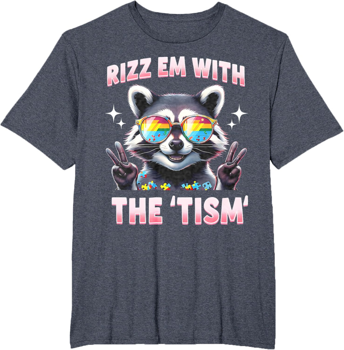 Autism Funny Rizz Em With The Tism Meme Autistic Racoon